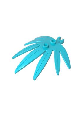 高砖积木零件GDS-1443配件带夹口树叶兼容10884小颗粒MOC拼插散件