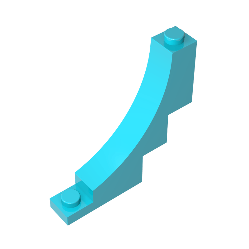 高砖积木零件GDS-718配件1x5x4 反向弧形砖兼容30099小颗粒散件