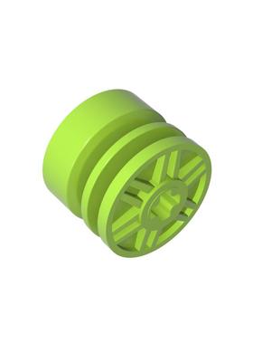 高砖积木零件GDS-1158配件十道孔轮毂兼容55982小颗粒MOC拼插散件