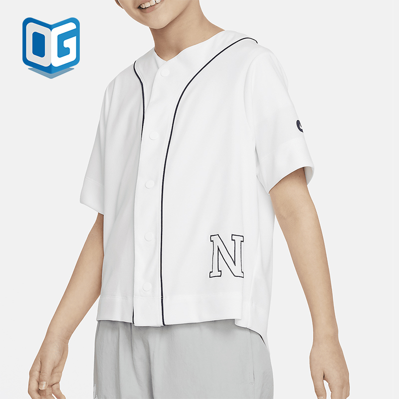 耐克大童男孩舒爽透气棒球球衣