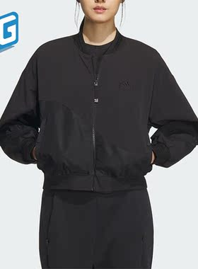 Adidas/阿迪达斯正品新年款女士梭织加绒运动休闲夹克IM8872