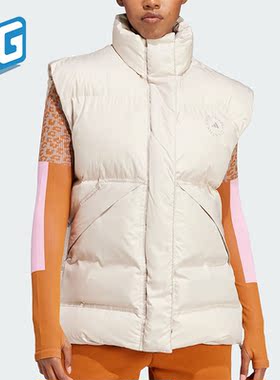 Adidas/阿迪达斯正品PUFF GILET女士运动面包服棉马甲HZ9132