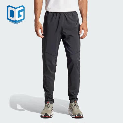 Adidas/阿迪达斯正品新款男士跑步运动透气梭织长裤IK5024