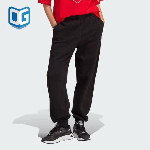 Adidas/阿迪达斯正品三叶草女士加绒保暖束脚运动长裤IA6437