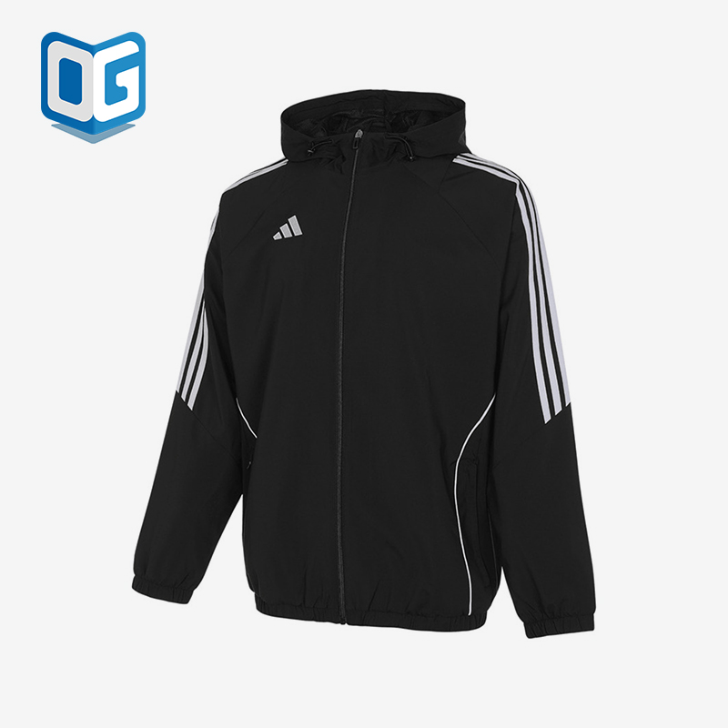 阿迪达斯男士梭织连帽夹克外套