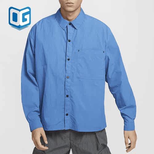Nike/耐克男士梭织翻领长袖衬衫
