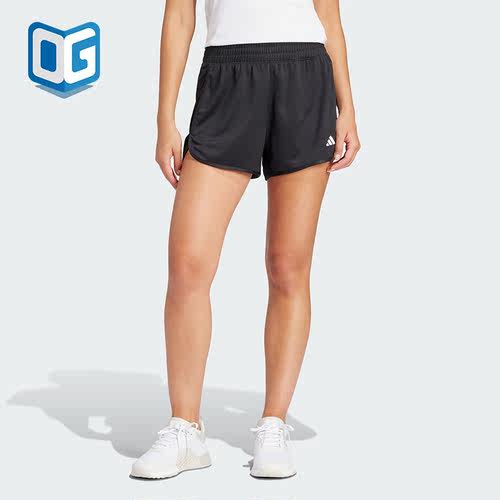 Adidas/阿迪达斯正品PACER KNIT HIGH女士运动健身短裤IQ2576