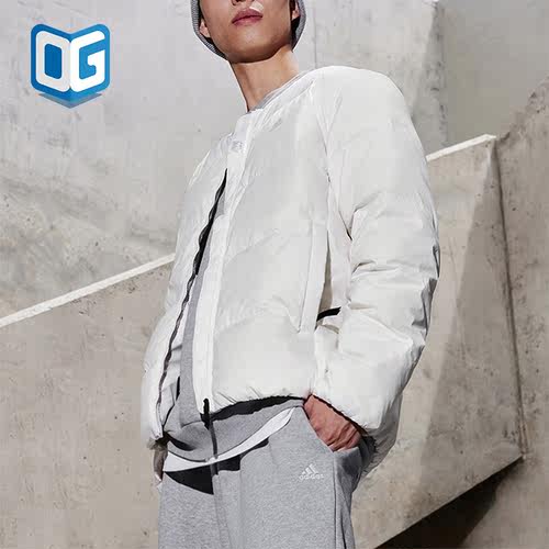 Adidas/阿迪达斯正品2023秋冬新款男子保暖圆领羽绒度IT8749