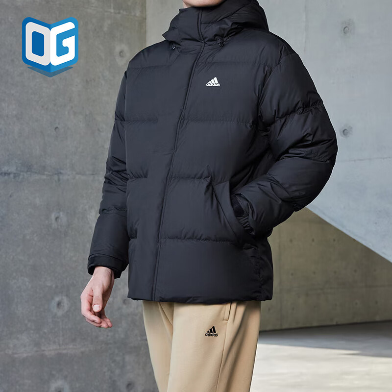 阿迪达斯正品男子运动羽绒服