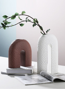 插花瓶软装饰品轻奢风创意陶瓷