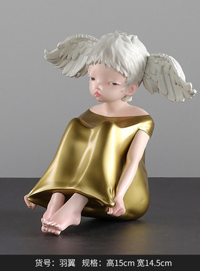 北欧现代硬核萝莉吕文婧艺术品送女生日礼物新年创意家居装饰摆件