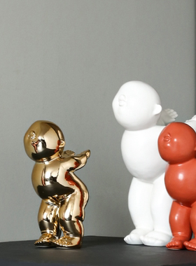 抽象人物新中式风轻奢酒柜装饰品