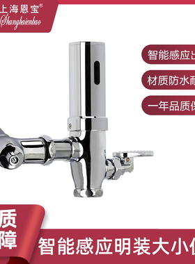 恩宝遥控明装智能脚踩蹲便池器手动全自动冲洗阀厕所感应器8824JS