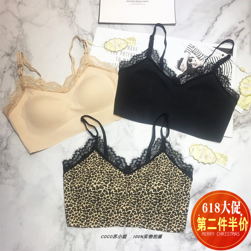 古妃2177新款零感无痕内衣蕾丝边性感豹纹美背文胸无钢圈聚拢抹胸在类目 女士内衣/男士内衣/家居服, 文胸中 - 来自Buy2taobao.com提供专业的淘宝代购服务