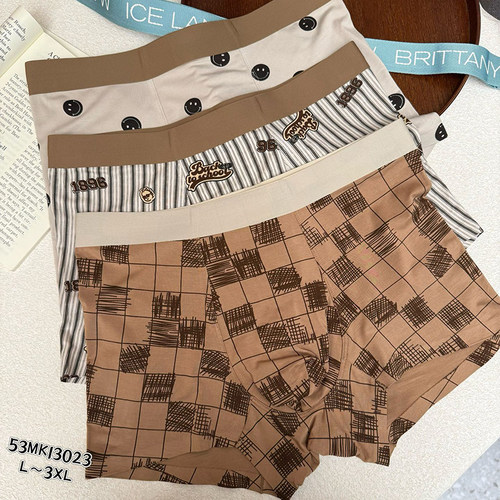 男中腰平角裤透气裆舒适四角裤