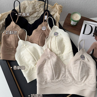 希维尔 秘密2599美背心女波纹蕾丝抹胸舒适透气兔耳朵杯超薄内衣