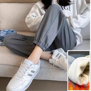 束脚裤 休闲裤 子 秋冬加厚加绒外穿保暖宽松孕妇卫裤 清仓孕妇运动裤