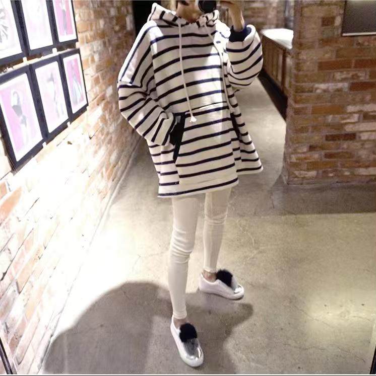 清仓孕妇哺乳装秋冬款中长款连帽哺乳卫衣加绒加厚母乳外出喂奶衣