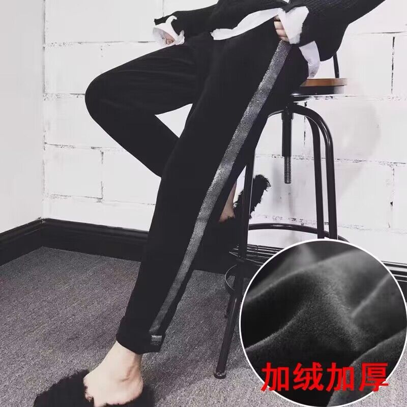 清仓孕妇裤外穿秋冬休闲孕妇运动裤冬季加绒大码小直筒哈伦裤长裤