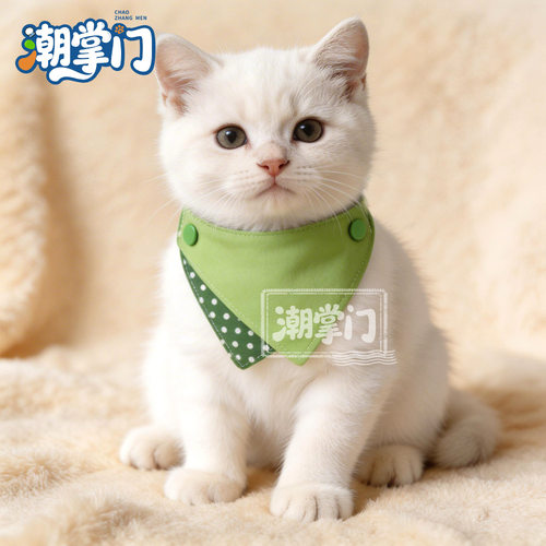 Triangle Pet Bandana  夏季猫狗通用三角口水巾可调节围兜新款