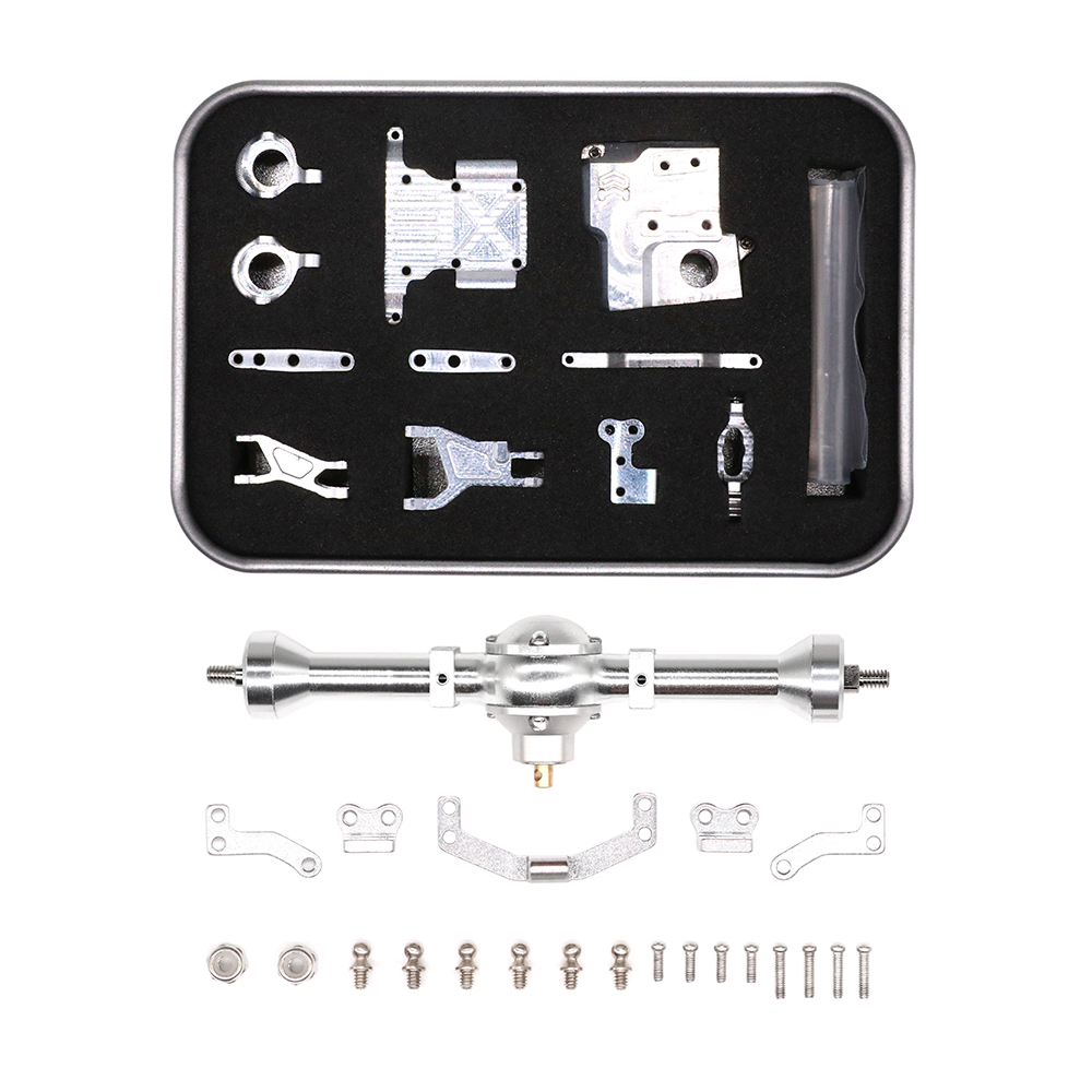 奥兰多汉特车模P02金属CNC前叉 后桥1:32坦途KIT独立悬挂升级配件