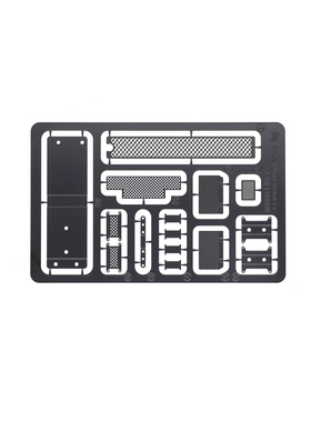 奥兰多汉特模型1 32M01军卡配件外观饰板黑色进气网不锈钢SA0083