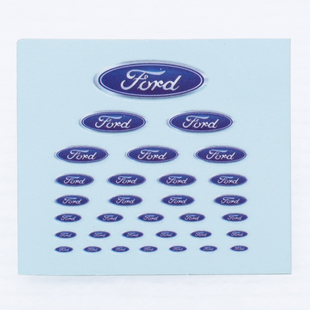 奥兰多汉特1:43 1:35 1:32 1:24专用水贴纸福特车标027