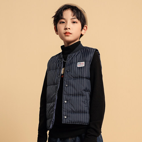 轻薄款中大童2022年内穿羽绒马甲
