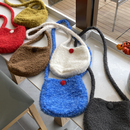 2025新款 手机包 蛋壳包包毛绒椭圆可爱小斜挎单肩背包女ins新款