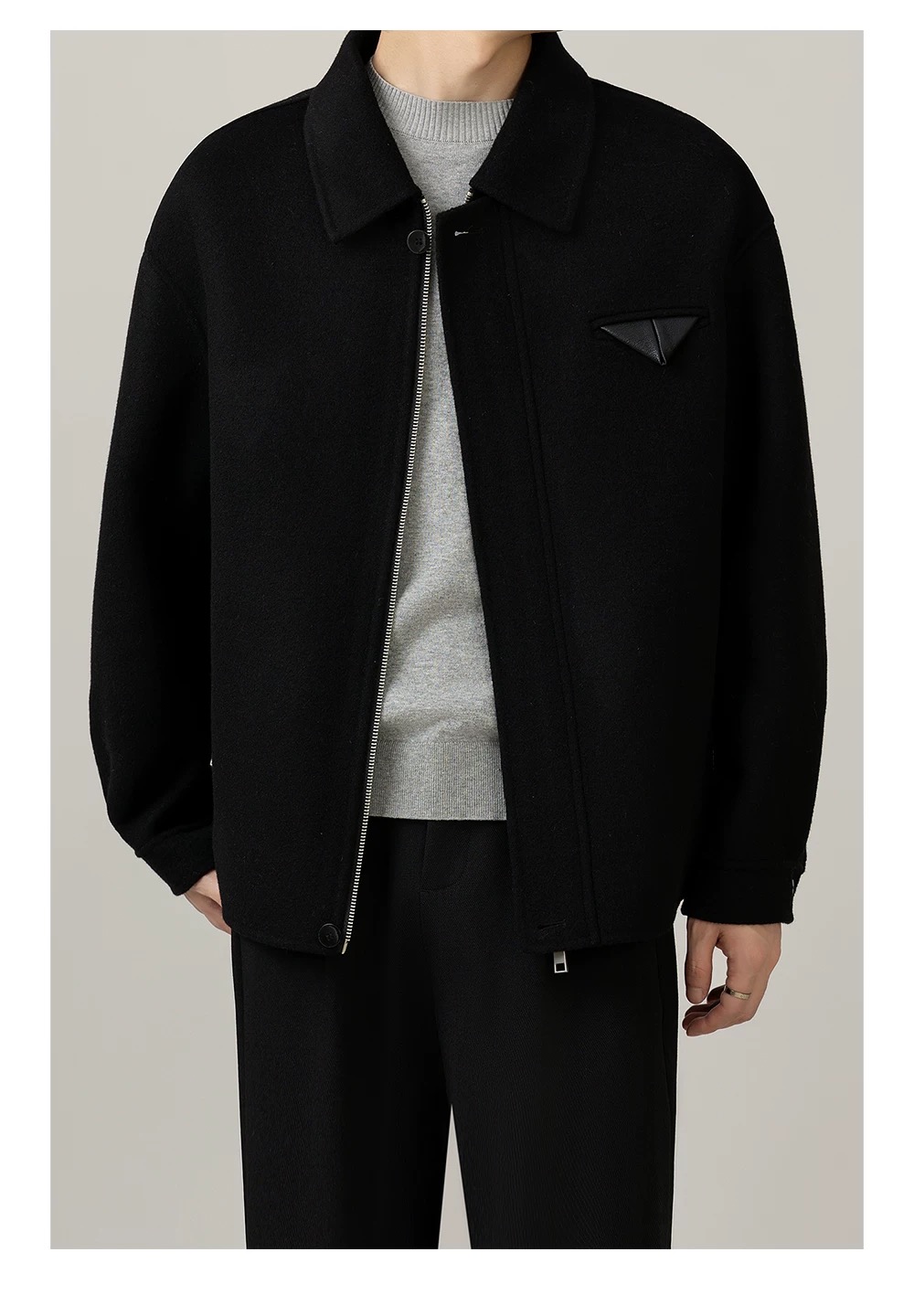 2025新款翻领夹克男士修身韩版上衣褂子网红同款休闲薄款外套