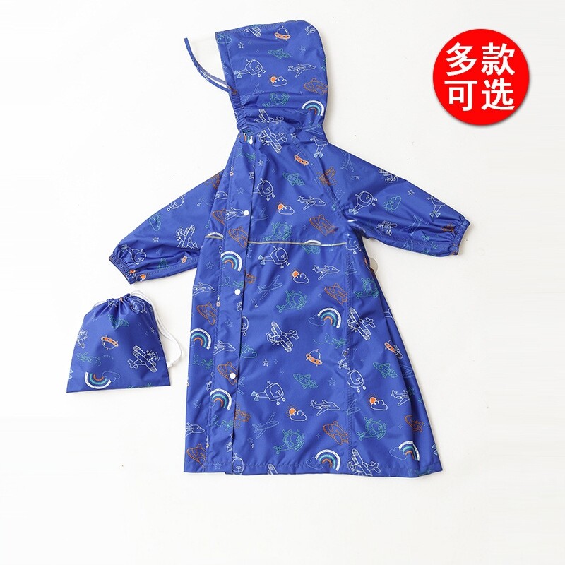 日本日系卡通满印儿童雨衣新款环保轻薄雨衣幼儿园宝宝雨衣连帽