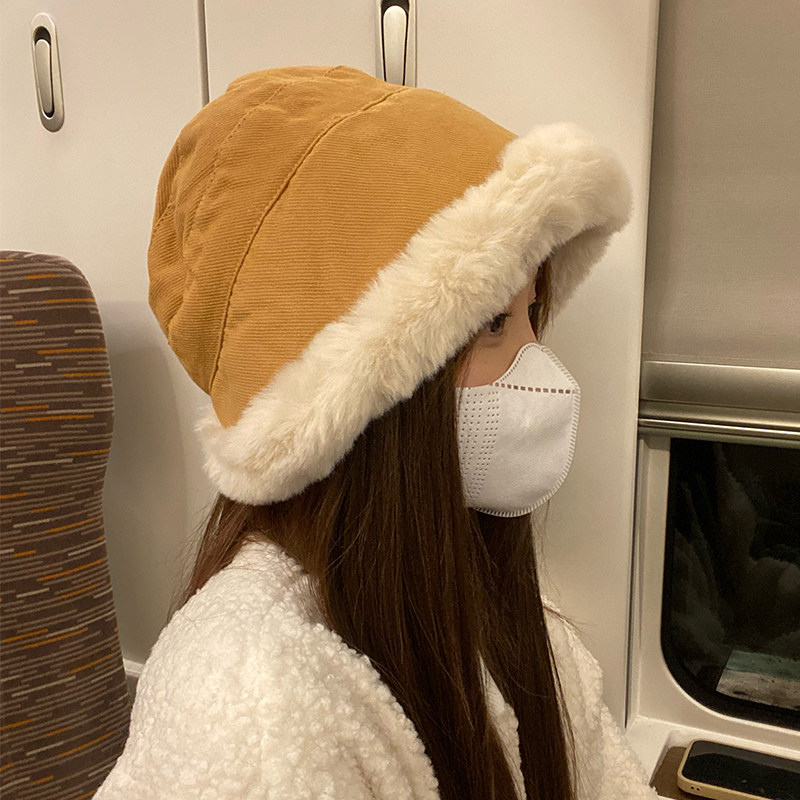 渔夫帽女秋冬2022新款加厚保暖盆帽防风护耳雷锋帽冬天毛茸茸帽子,服饰配件/皮带/帽子/围巾,帽子,淘宝优惠券,粉丝福利购,淘宝优惠卷