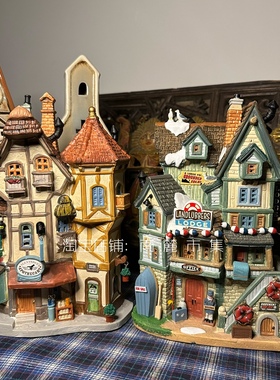 南麓市集Lemax陶瓷流浪小屋房子别墅建筑复古房子创意摆件