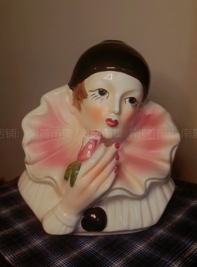 皮耶罗陶瓷摆件vintage人偶中古