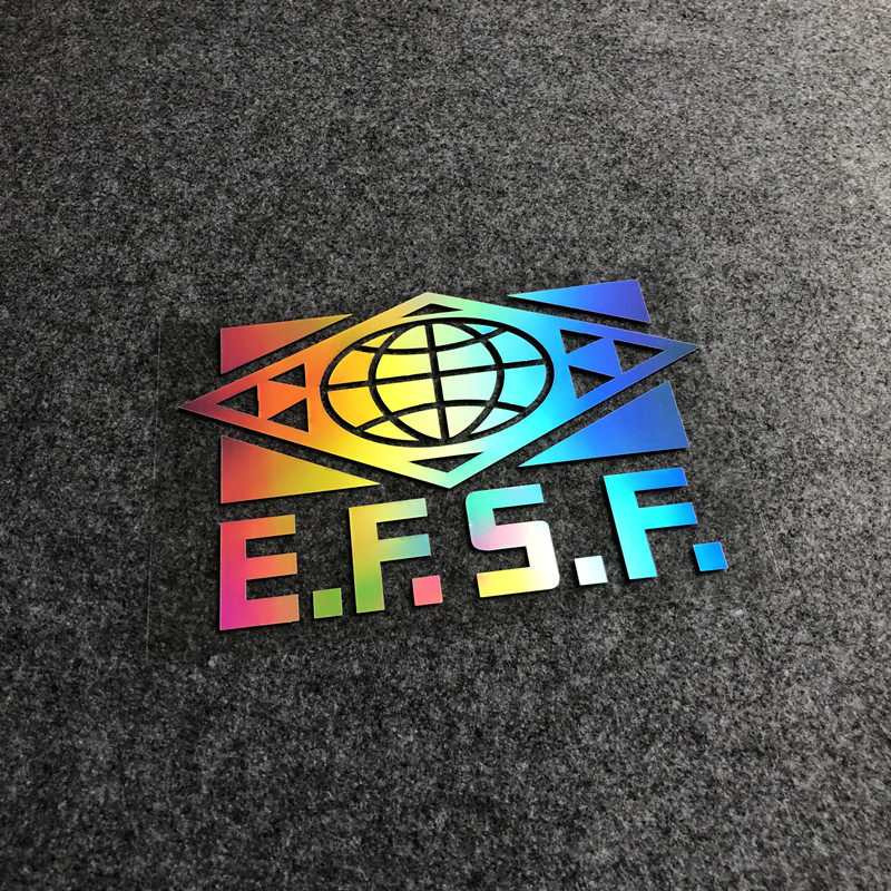 机动战士高达之地球联邦标志贴纸汽车电动车电脑箱防水装饰车贴画