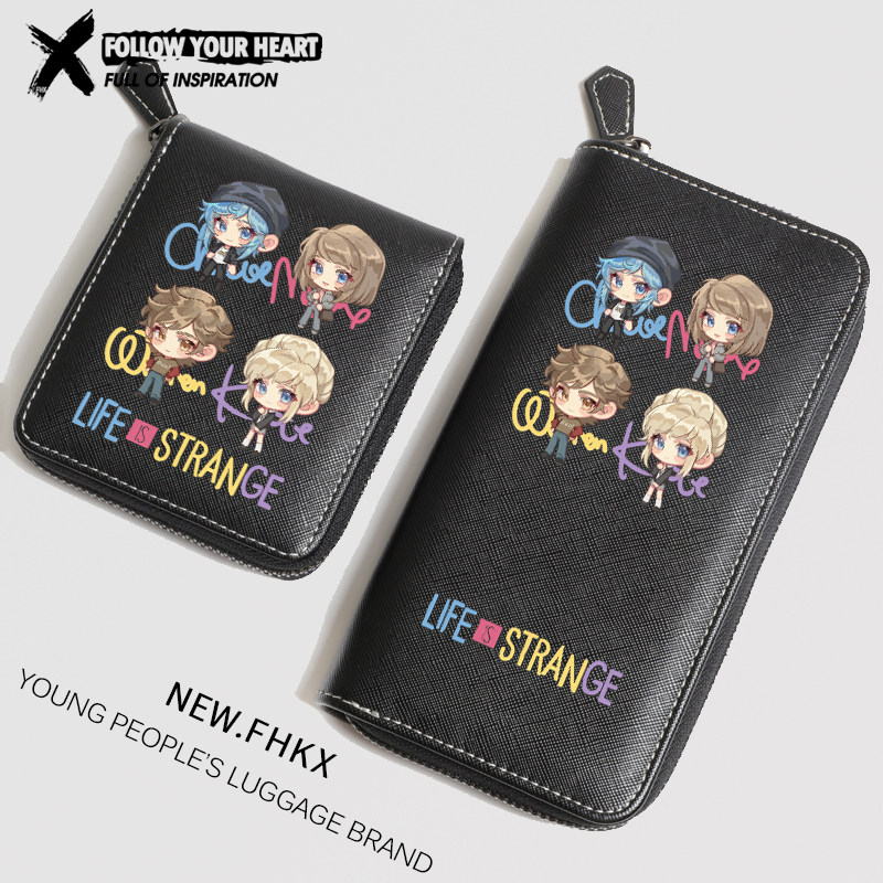奇异人生游戏周边拉链钱包卡包一体包男学生礼物LIFE IS STRANGE