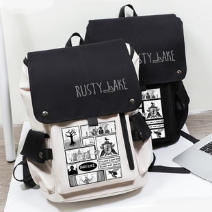 锈湖rusty lake旅馆周边天堂岛同人二次元双肩包学生书包背包男潮