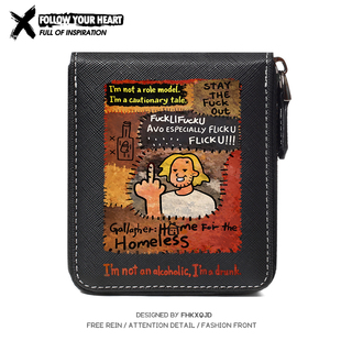 无耻之徒 Shameless周边弗兰克同人学生多卡位大容量钱包卡包一体