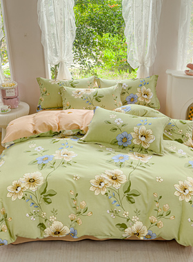 100全棉四件套纯棉被套1.8x2米被罩180x200cm双人2.0x2.3床上用品