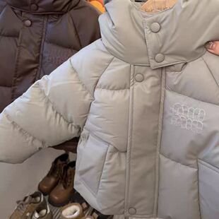 儿童新款加厚男女童时尚洋气外套童装棉服加绒保暖冬季时尚韩版潮