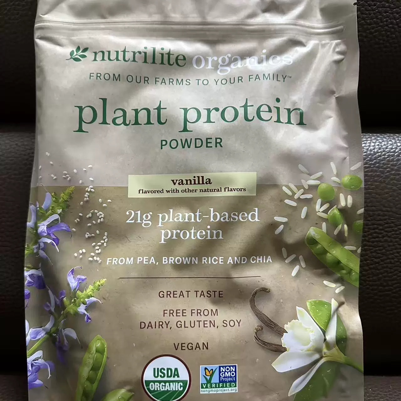 美国安利纽崔莱蛋白粉多种植物蛋白质粉袋装巧克力味香草味