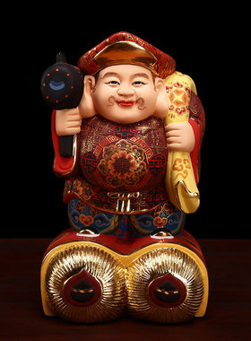 香樟木供奉密宗日本大黑天财神