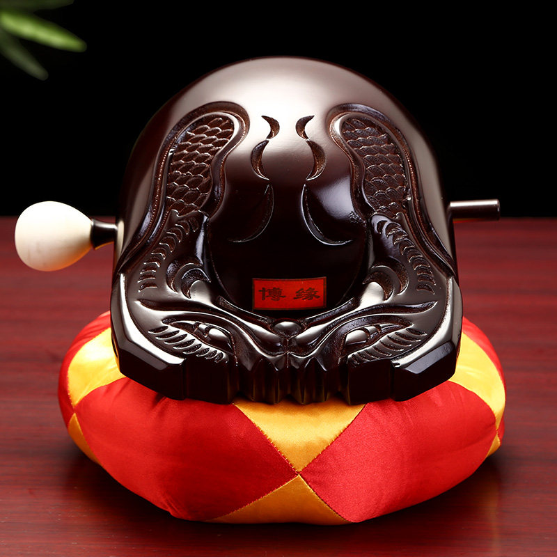 博缘桂柚木木鱼法器实木木鱼打击乐器精修诵经修行佛堂寺院大木鱼