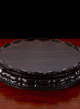 加高观音菩萨圆形香炉佛像底座