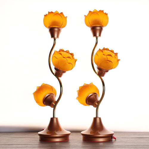 佛具用品莲花灯led供奉