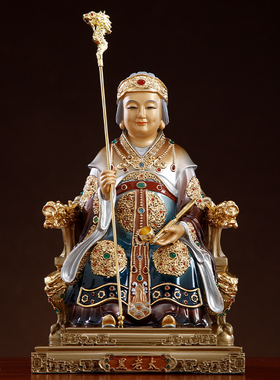 纯铜四大护法仙铁刹山黑妈妈佛像