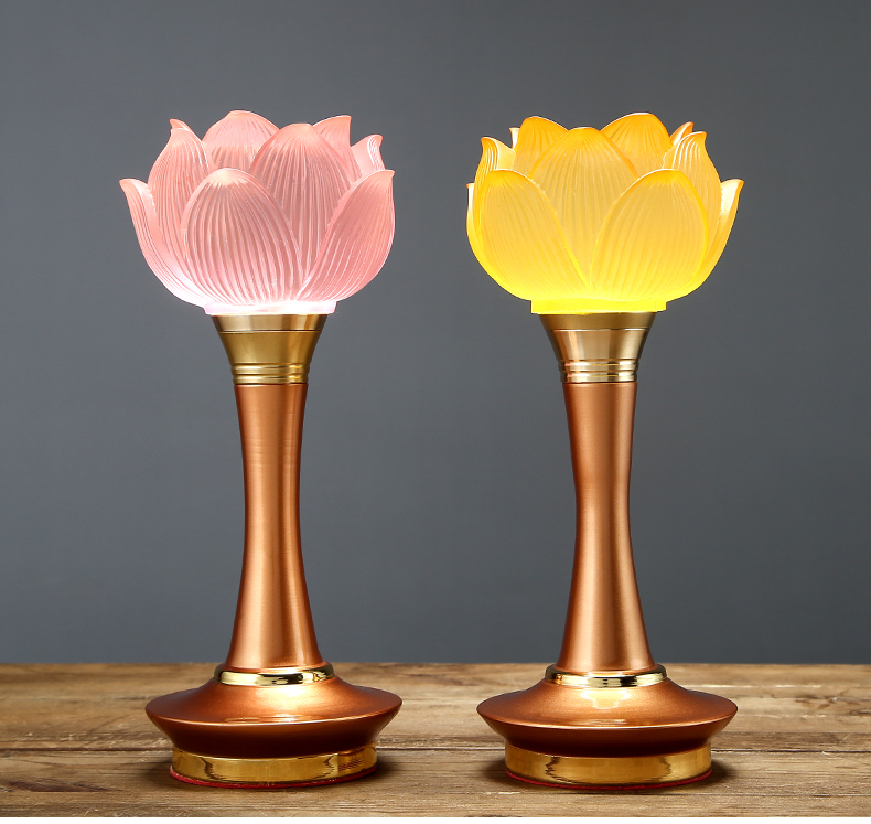 佛具用品led插电供奉莲花灯新款