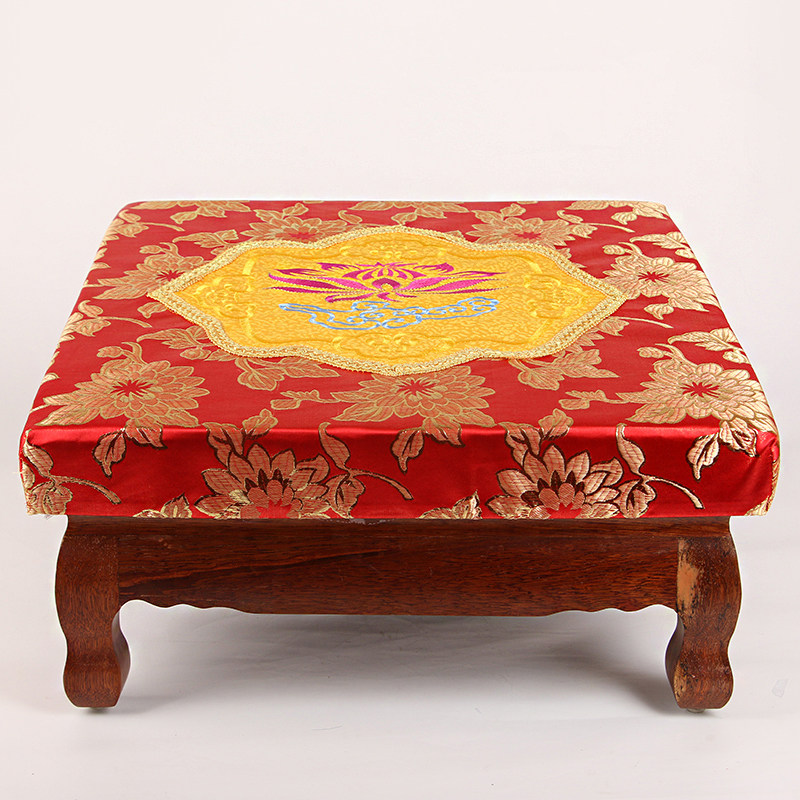 磕头拜垫绣花实木 寺院礼佛跪垫拜椅家用莲花拜凳 禅修蒲团打坐垫,居家布艺,蒲团,淘宝优惠券,粉丝福利购,淘宝优惠卷