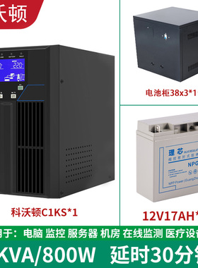 科沃顿UPS不间断电源C1KS-1KVA/900W服务器电脑备用30分钟