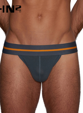 C-IN2新品男士丁字裤网眼运动露臀性感U凸低腰单丁裤男6802CB